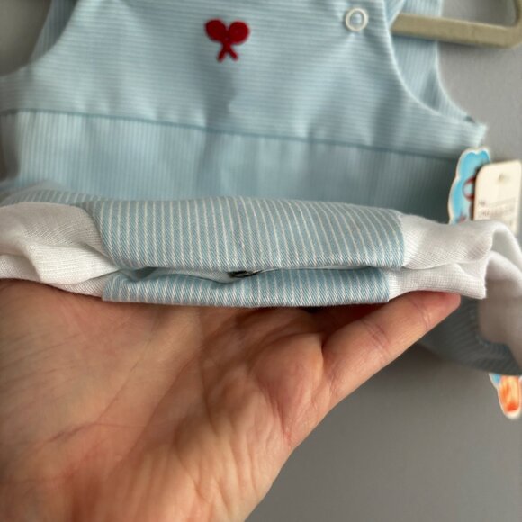 Baby Bliss Tennis Bubble Romper Paper Tag Deadstock Vintage NWT 3M - Picture 4 of 6